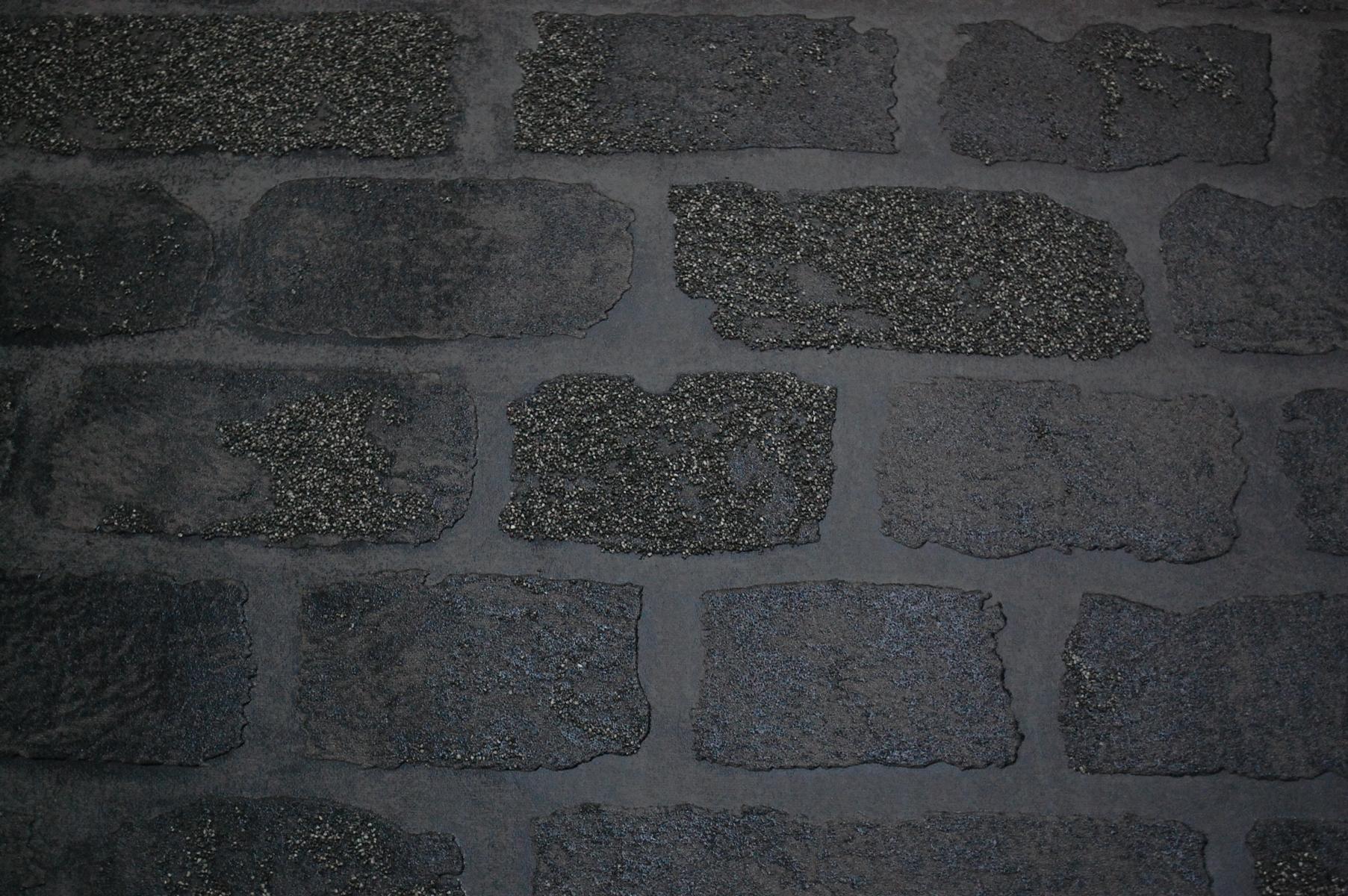 Marburg Vliestapete 58423 – grau janning-shop Mauer anthrazit 3D